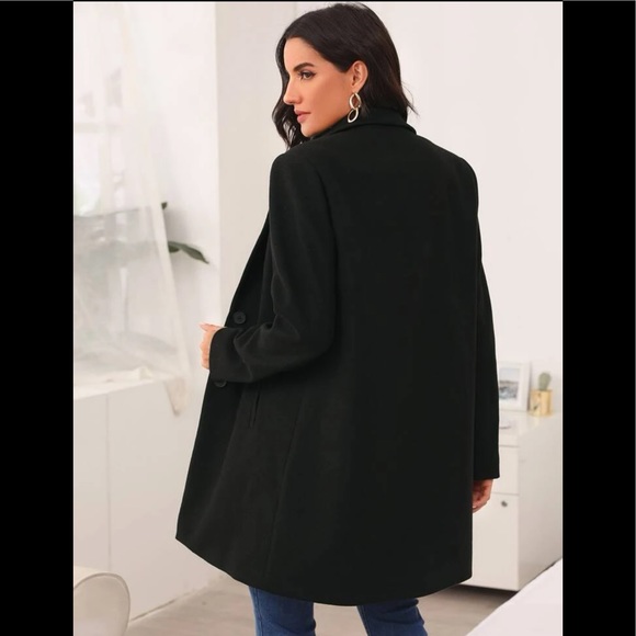 Notched Collar Classic Coat - Picture 9 of 15
